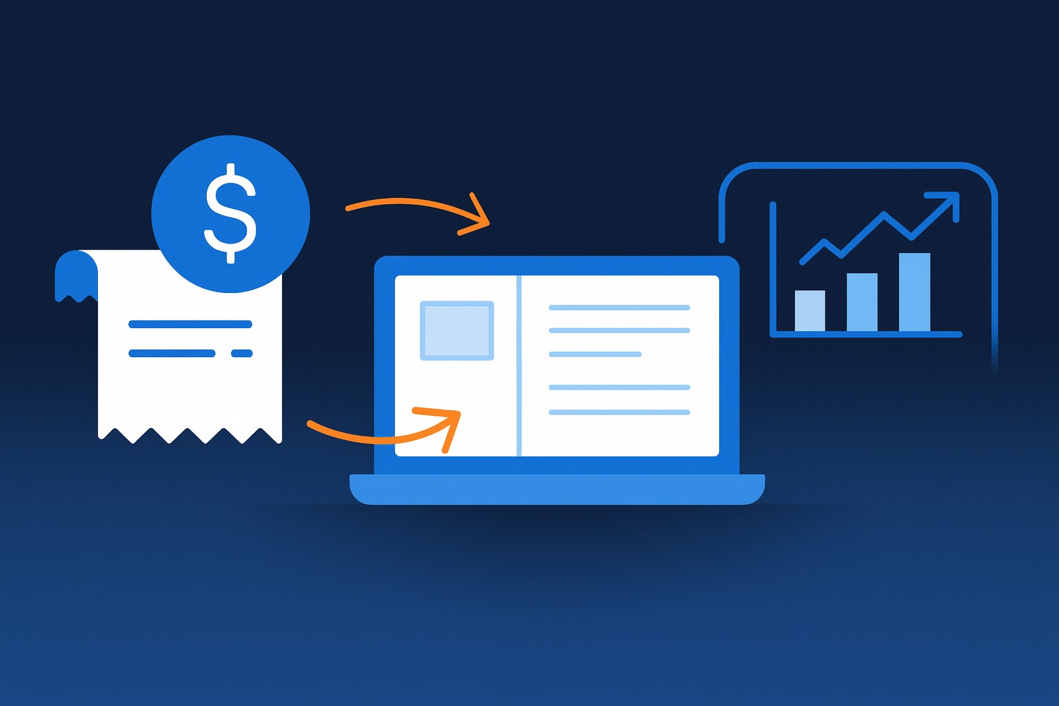 Business process automation for accounting with automated expense tracking receipt categorization and bank feed reconciliation by IT managed services provider